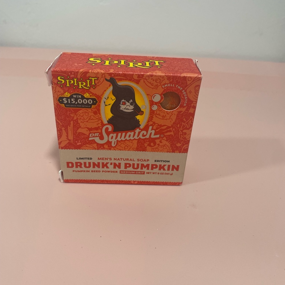 🚫🚫SOLD🚫🚫New Limited Edition Spirit Halloween x Dr. Squatch Drunk'n Pumpkin Soap